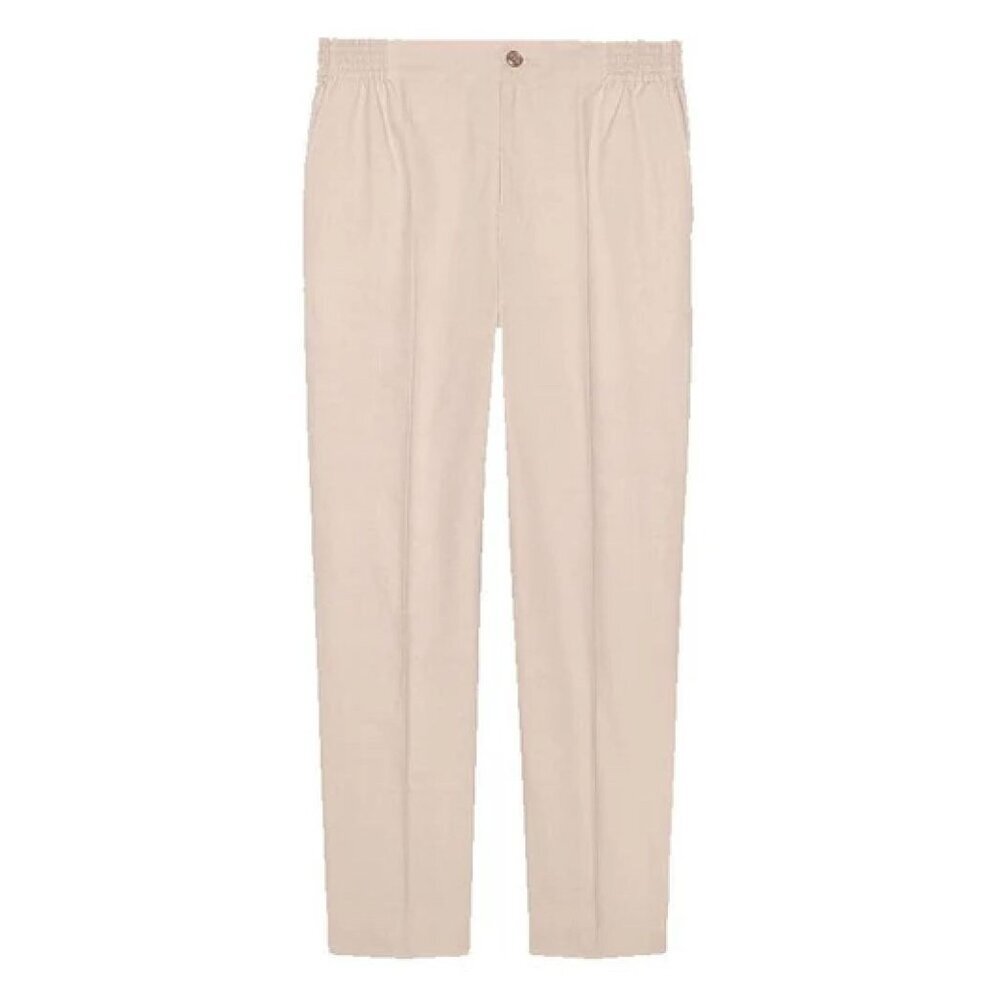 NWT Gucci Cotton Pants in Cream Size 46